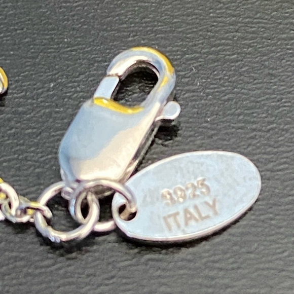 .925 sterling silver rhodium plated beaded satellite chain - Picture 4 of 4